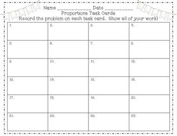 Solving Proportions {Task Cards and Coloring Page} by Tara Martin 