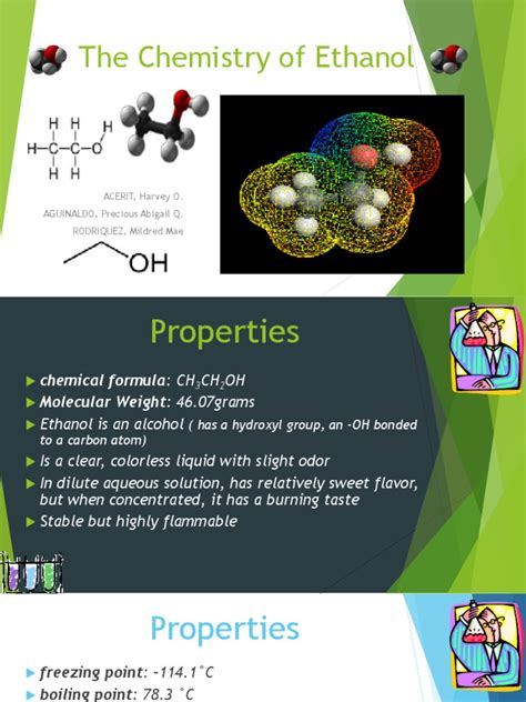 The Chemistry of Ethanol | PDF | Ethanol | Properties Of Water