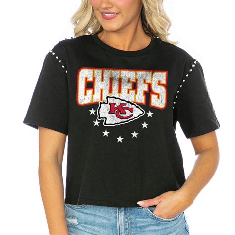 Womens Gameday Couture Black Kansas City Chiefs Gladiator Studded