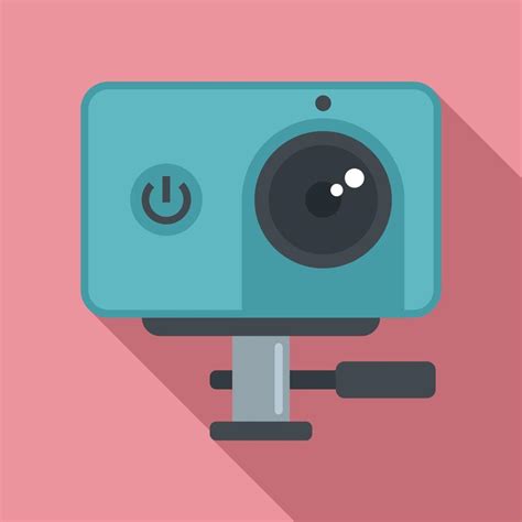 Dynamic Action Camera Icon Flat Style 14584007 Vector Art At Vecteezy