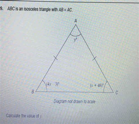 Solved 9 Abc Is An Isosceles Triangle With Abac Diagram Not Drawn To