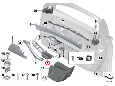 Genuine Bmw Beige Front Door Handle Trim Left