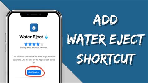 How To Add Water Eject Shortcut IOS 16 How To Make Water Eject