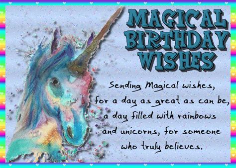 Magical Unicorn Birthday Wishes Free Happy Birthday Ecards 123 Greetings