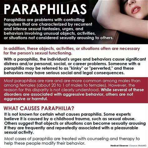 Image result for paraphilic disorders | Psychology facts, Abnormal psychology, Human sexuality