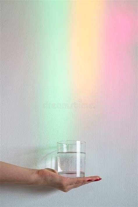 Clear Water Reflection Rainbow Light Healthy Stock Photo - Image of gradient, life: 211175894