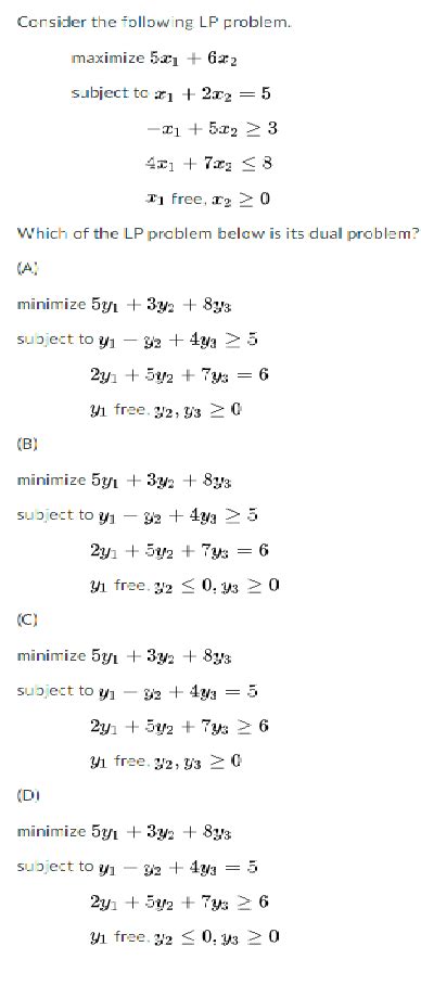 Solved Consider The Following Lp Problem Maximize 531 622