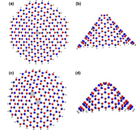 A Top View Of Nanocone With Rhombohedral Tip B Side View Of Download Scientific Diagram