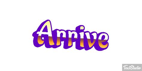 Arrive Word Animated  Logo Designs