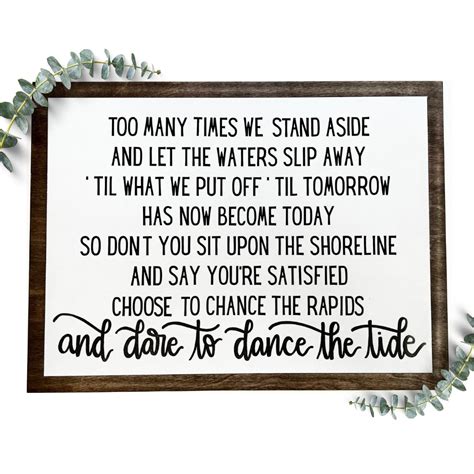 Garth Brooks The River Lyrics Custom Lyric Sign Custom Wooden Sign