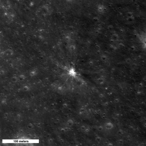 New Impact Crater On The Moon Lunar Reconnaissance Orbiter Camera