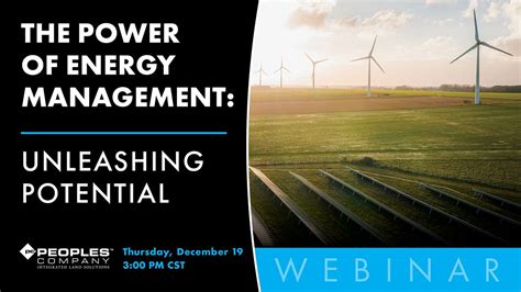 Webinar The Power Of Energy Management Unleashing Potential