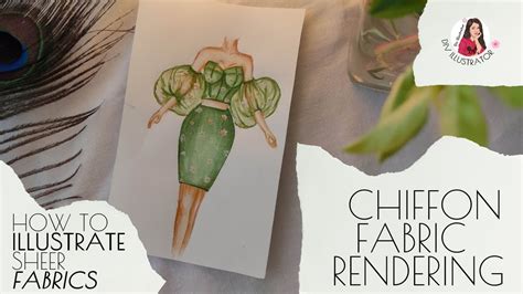 How To Illustrate Sheer Fabrics Chiffon Fabric Rendering Fashion