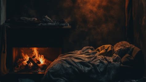 Fireside Dreams Experience A Tranquil Slumber With The Mesmerizing