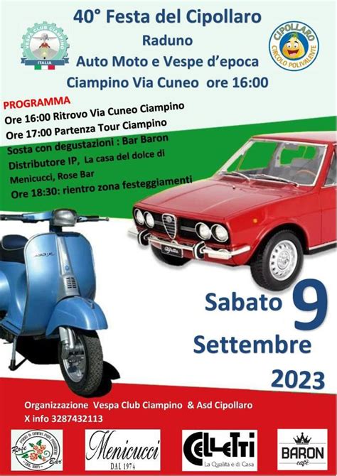 RADUNO AUTO MOTO STORICHE 2023 Motoraduno Ciampino Roma Motoraduni