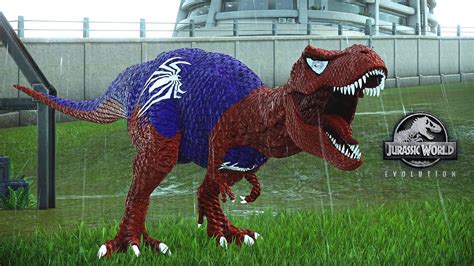 Spiderman T Rex Vs Joker Acrocanthosaurus Vs Spiderman Indominus Rex