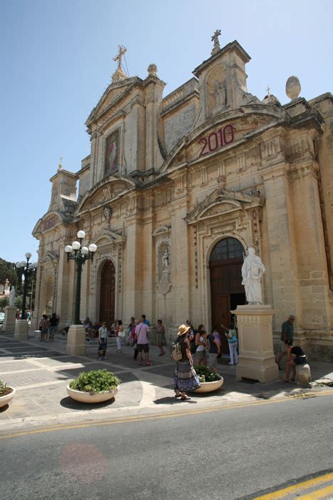 Malta Rabat St Pauls Kirche Eingang Mittelmeer Reise Und Meer De