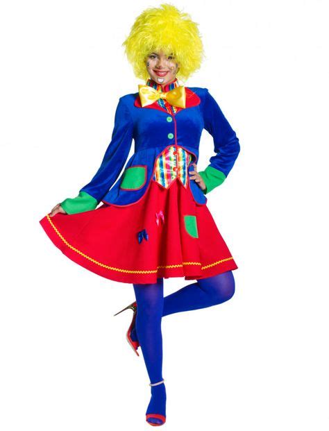 Clown Damen Kost M Lucky F R Karneval Fasching Kaufen Deiters