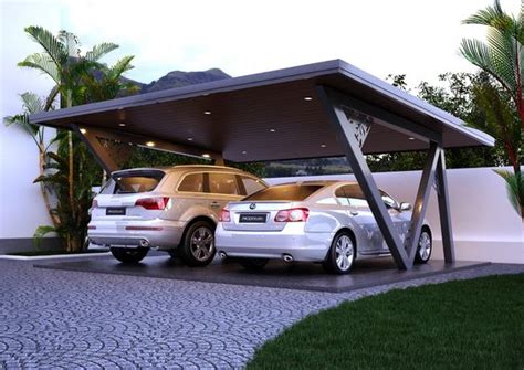 model desain garasi mobil  rumah minimalislahan terbatas pashouses