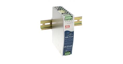 Meanwell Din Rail Ac Dc Evirici W V Slim Sdr