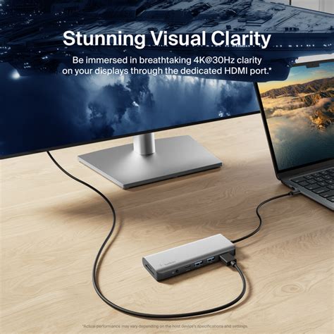 7 In 1 Multiport Usb C Adapter Usb C Hub 4k Belkin Us