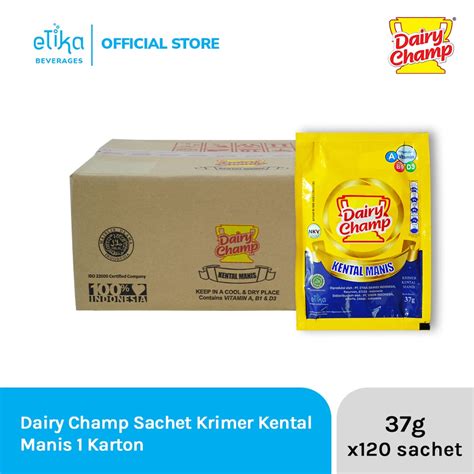 Jual Dairy Champ Kental Manis Sachet 37g 20 Pack X 6 Sachet Shopee