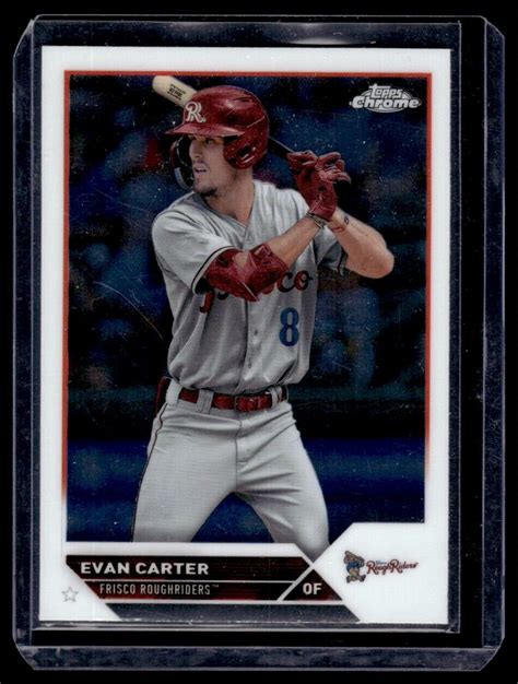 2023 Topps Pro Debut Chrome Evan Carter Frisco RoughRiders PDC 79 EBay