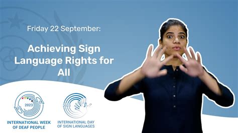 Friday September Achieving Sign Language Rights For All Indian