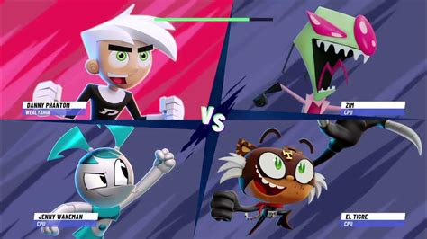 Danny Phantom Vs Jenny Wakeman Vs El Tigre Vs Zimnickelodeon All Star