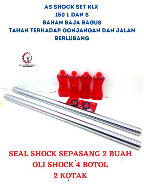 As Shock Depan Klx L Set Plus Seal Shock Dan Oli Shock Jumbo