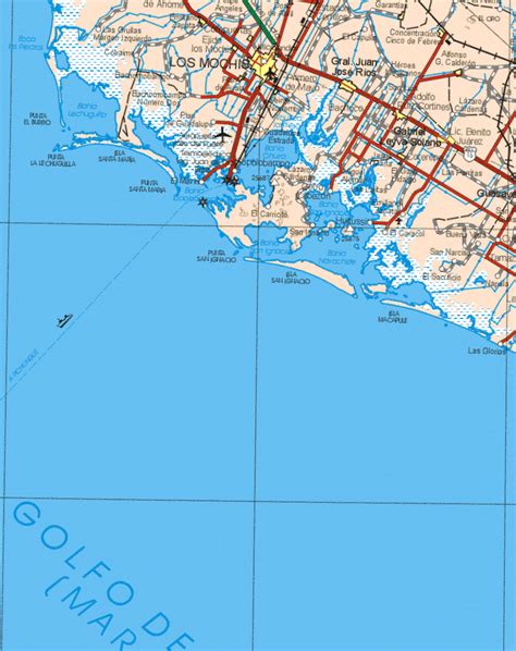 Mapa de Sinaloa mexico [5] - Mapa de Sinaloa, Mexico, O. Seccion 5/16