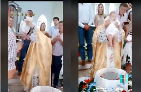 Sacerdote Causa Revuelo En Redes Con Un Bautizo Poco Convencional