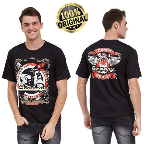 Jual T Shirt Distro Honda Scoopy Baju Motor Honda Scoopy Kaos Bikers