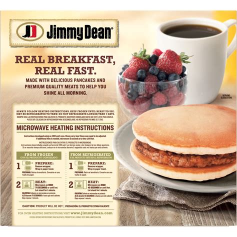 Jimmy Dean Maple Pancakes And Sausage Griddle Cake Sandwich 32 Oz 8 Count Frozen