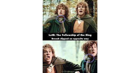 The Lord Of The Rings The Fellowship Of The Ring 2001 Movie Mistake Picture Id 50281