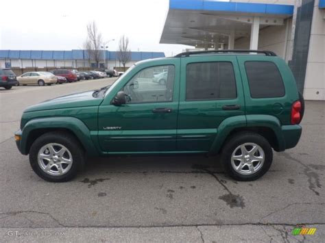 Timberline Green Pearl 2004 Jeep Liberty Limited 4x4 Exterior Photo