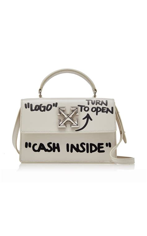 Lyst Off White C O Virgil Abloh Jitney Cash Inside Leather Bag In