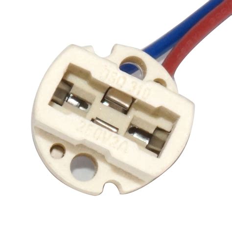 G Socket Ceramic Holder Base Wire Connector For G Halogen Lamp Bulb