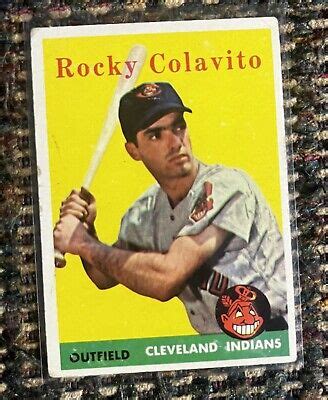 1958 Topps 368 Rocky Colavito Cleveland Indians EBay