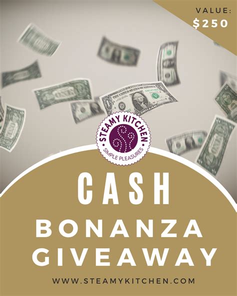 250 Cash Bonanza Giveaway Cash T Card Free T Cards Giveaway