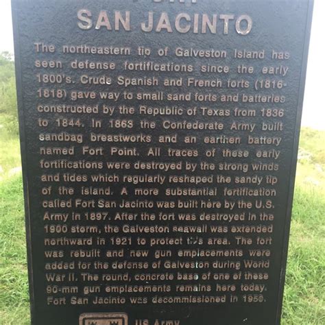 Fort San Jacinto Historic Point Galveston Tx