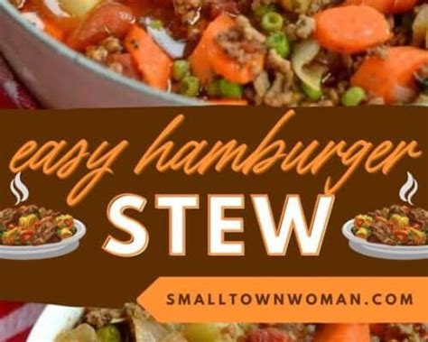 Hamburger Stew One Easy Quick And Economical Meal