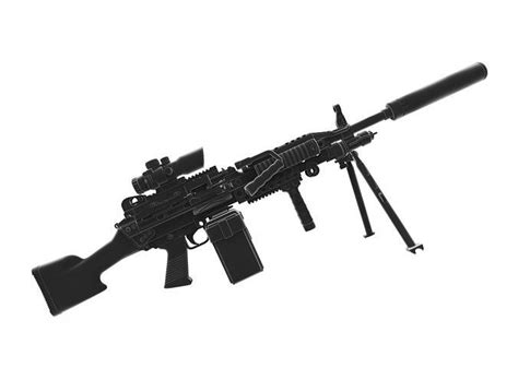 Mk 48 Light Weight Machine Gun 3D model | CGTrader