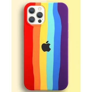 Case Capa Capinha Arco Iris Silicone Anti Queda Iphone Todos Modelos