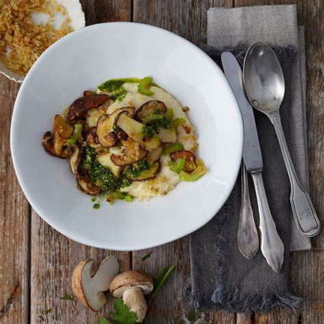 Gebratene Steinpilze mit Petersilienwurzelpüree Rezept ESSEN UND