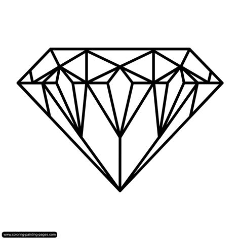 Diamond Ring Coloring Page At GetColorings Free Printable