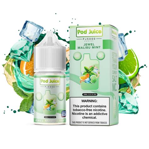 Jewel Mint Malibu Salts Sales De Nicotina De Pod Juice En Diy Vape