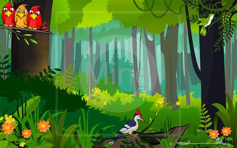 Selva Art: Cartoon forest