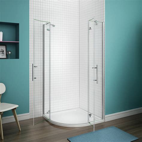 Aica Pivot Hinge Quadrant Corner Entry Shower Enclosure Cubicle Glass