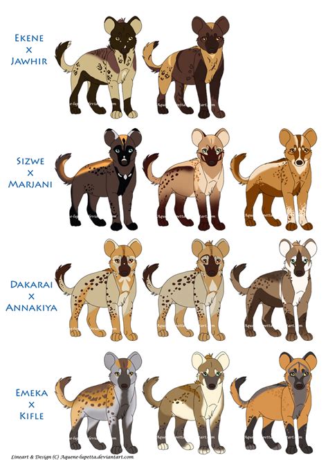 My hyena cubs :D by Aquene-lupetta on DeviantArt